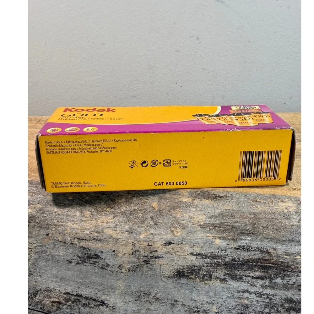 Kodak Gold 200 Color 35mm Film 4 Rolls 24 Exp Each Expired 06/2009 New Sealed
